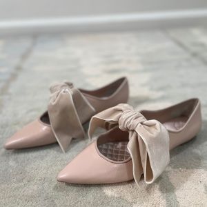 Tory Burch - “Clara” Pointed Flat with Velvet Bow  - Brand New in Box - Size 7.5